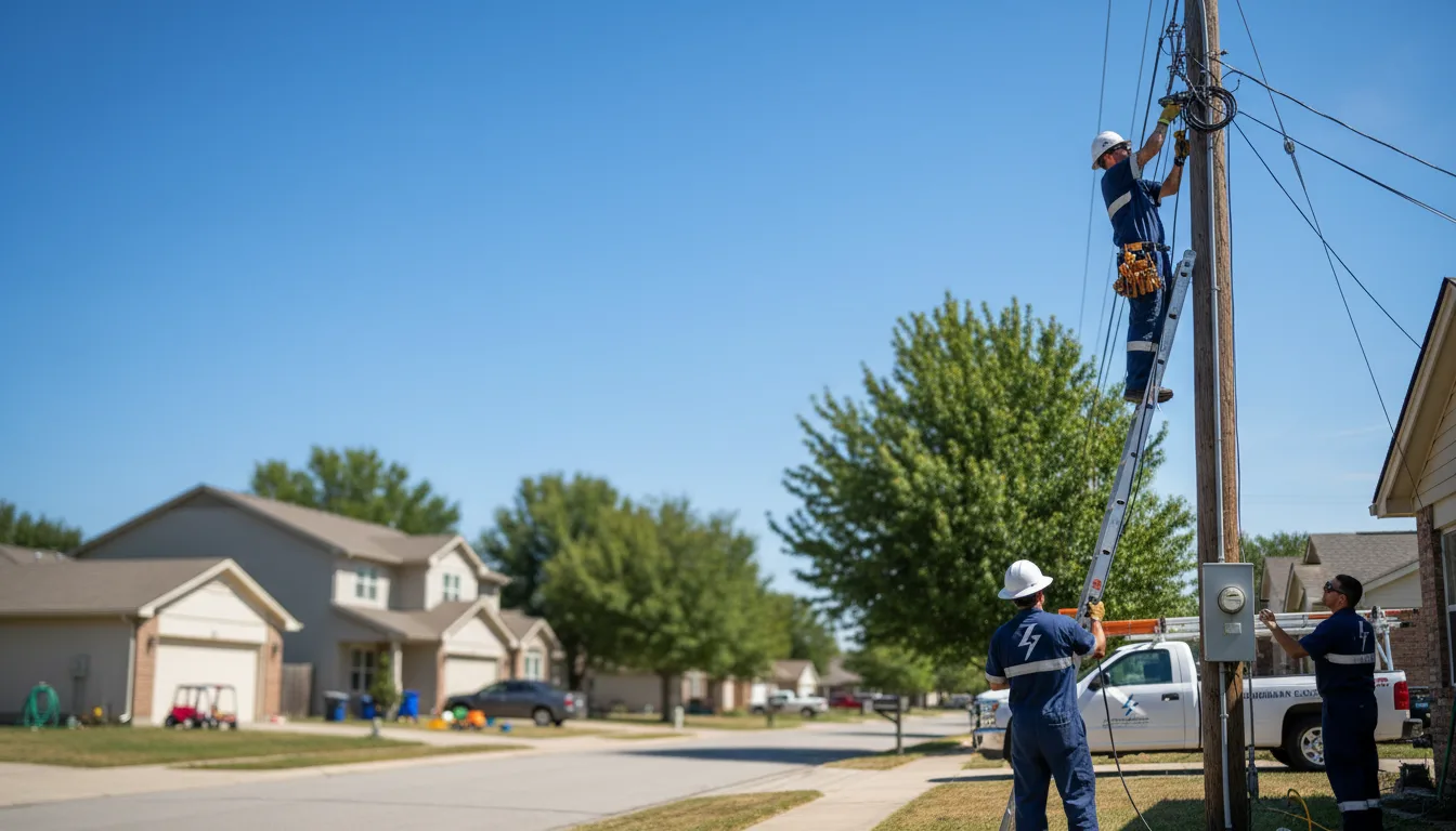 Residential electrician providing installation services in Fostoria, IA